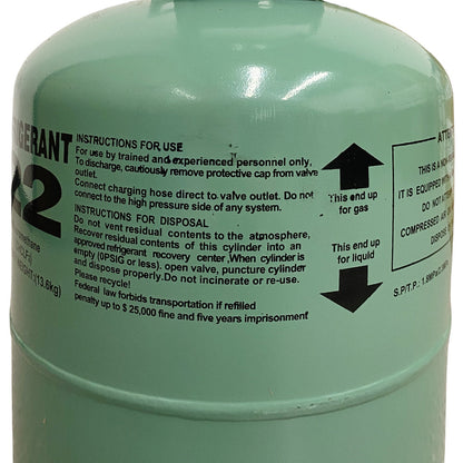 30LB R22 R-22 Freon Refrigerant Gas